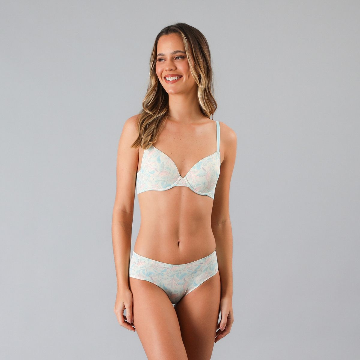 FLORES - Pack De 3 Sostenes Con Copa Mujer Flores