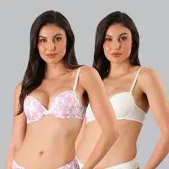 FLORES - Pack De 2 Sostenes Con Copa Mujer