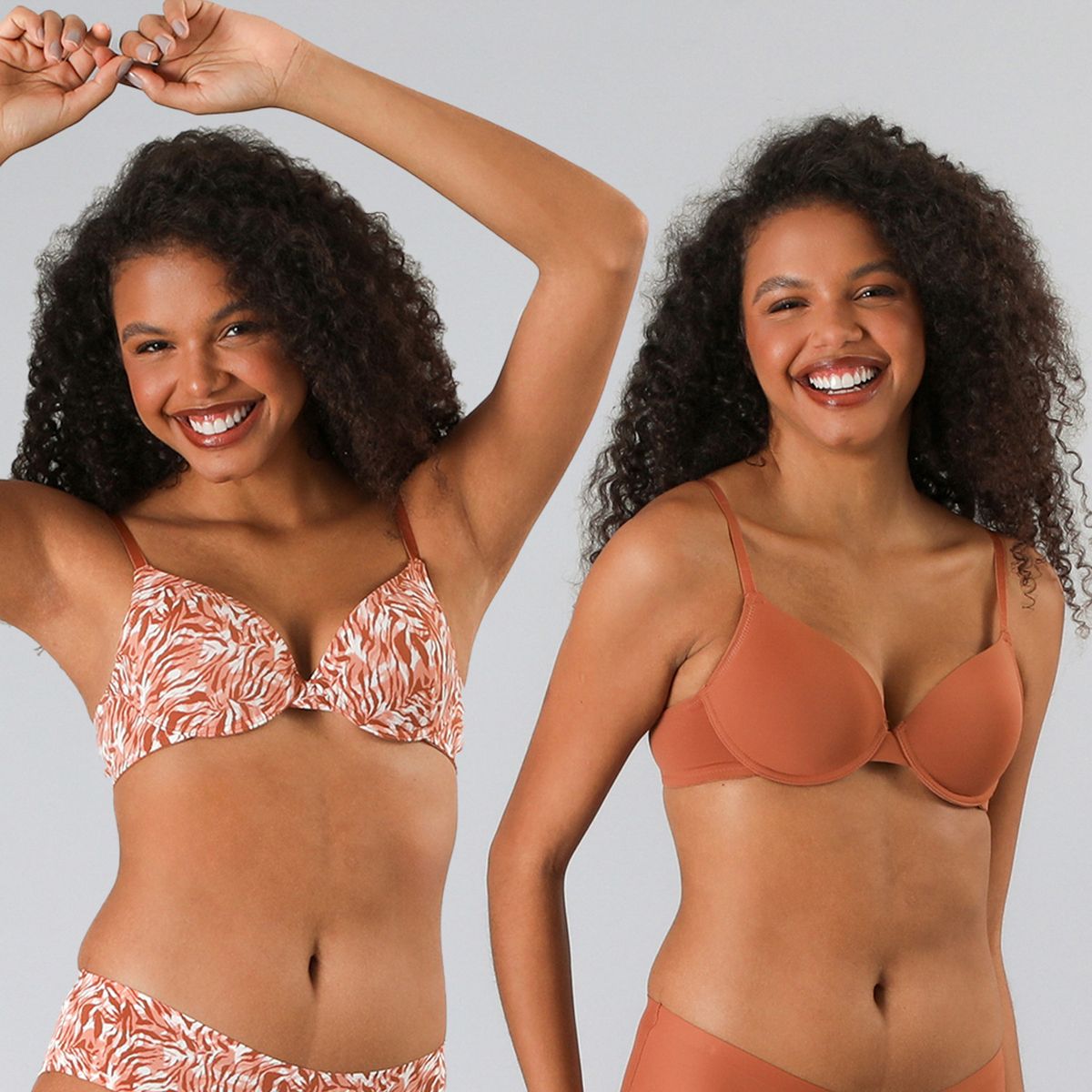 FLORES - Pack De 2 Sostenes Con Copa Mujer Flores