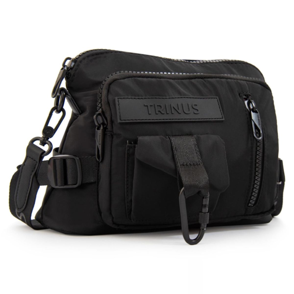 TRINUS - Cartera Bandolera Regina Mujer Negro Trinus