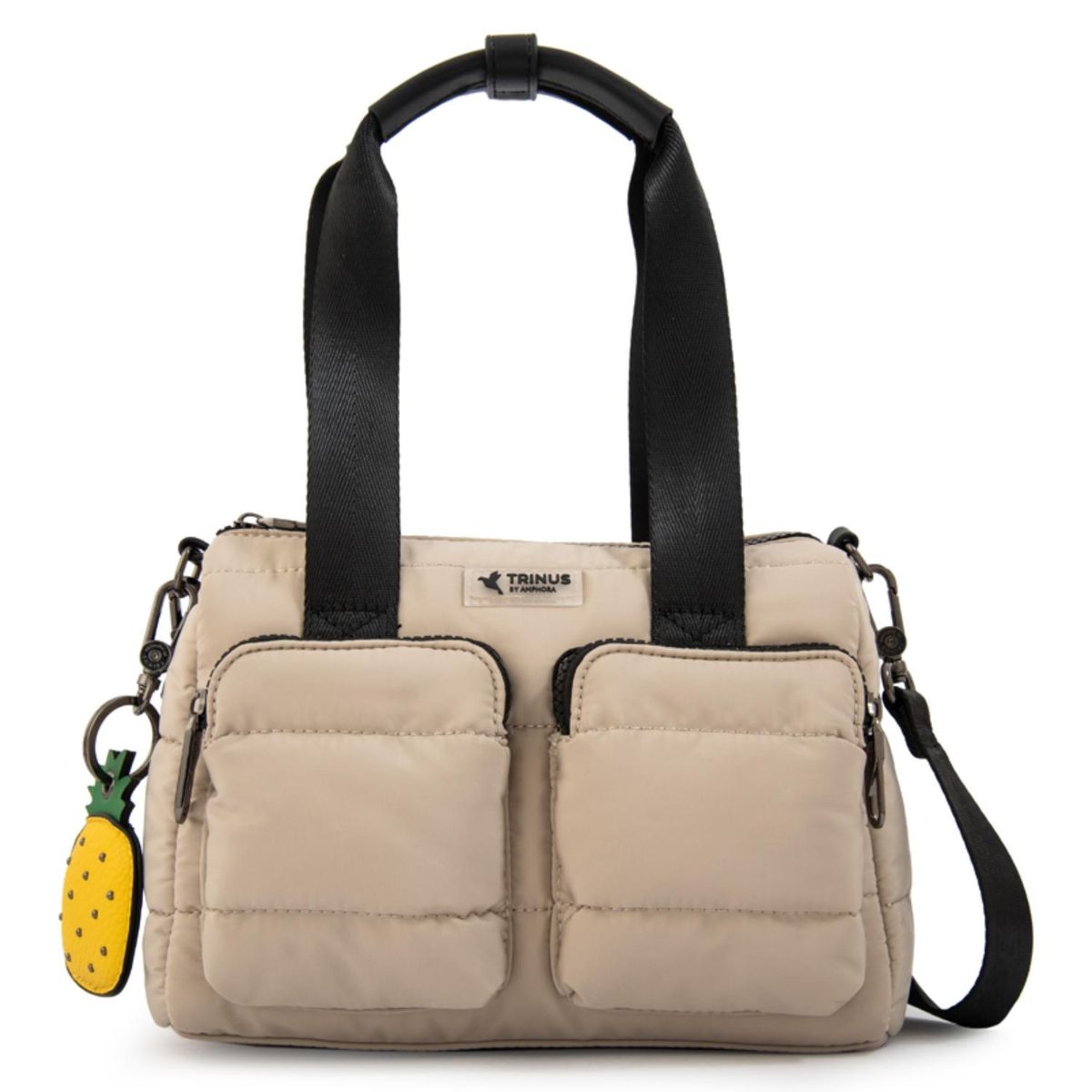 TRINUS - Cartera Dos Asas Tiana Mujer Beige Trinus