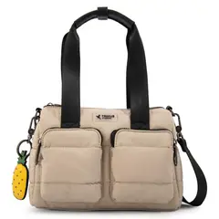 TRINUS - Cartera Dos Asas Tiana Mujer Beige