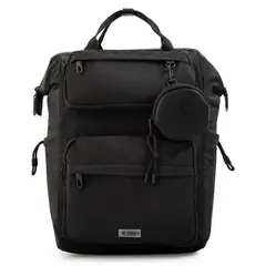 TRINUS - Mochila Con Colgante Pilar Mujer Negro