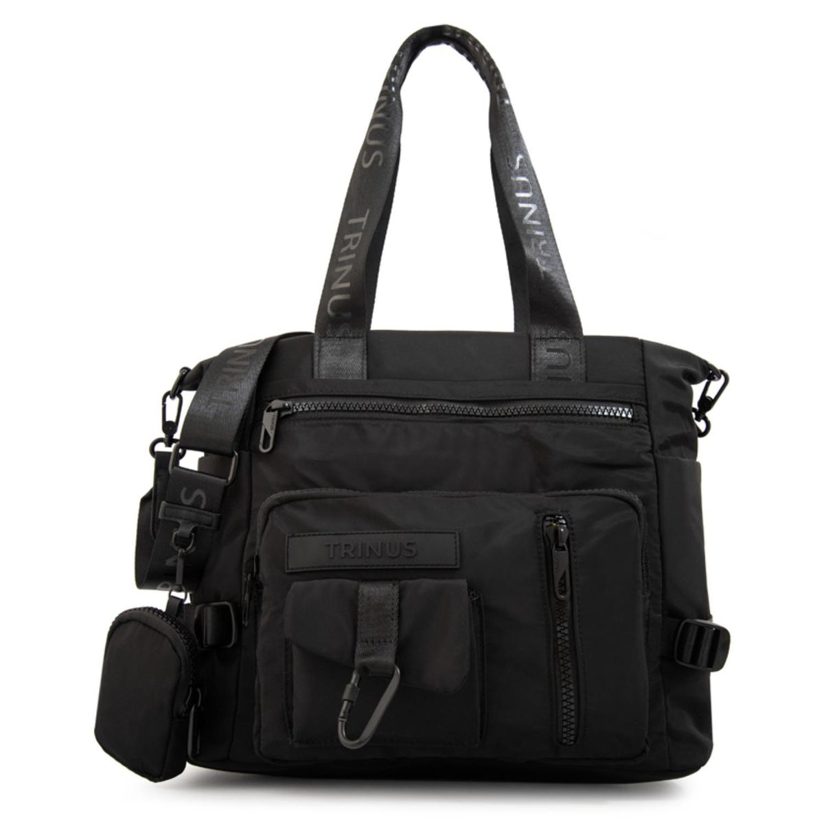 TRINUS - Cartera Dos Asas Regina Mujer Negro Trinus