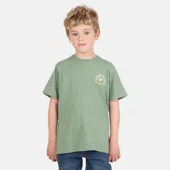 MAUI AND SONS - Polera Regular Fit Algodón Niño Verde