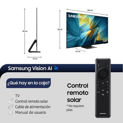 Imagen 2 del producto OLED S95F 65"" 4K Vision AI Smart TV (2025)