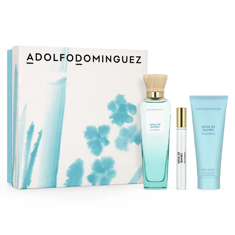 ADOLFO DOMINGUEZ - Estuche Aguafresca Bambú Eau De Toilette Woman 120 Ml + 10 Ml + Loción Corporal 75 Ml Adolfo Dominguez