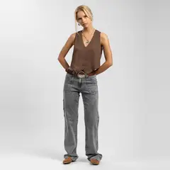LOLITA LPK - Jeans Recto Ame Gris Mujer