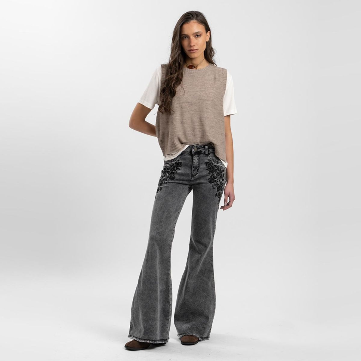 LOLITA LPK - Jeans Flare Tiro Medio Mujer Lolita Lpk