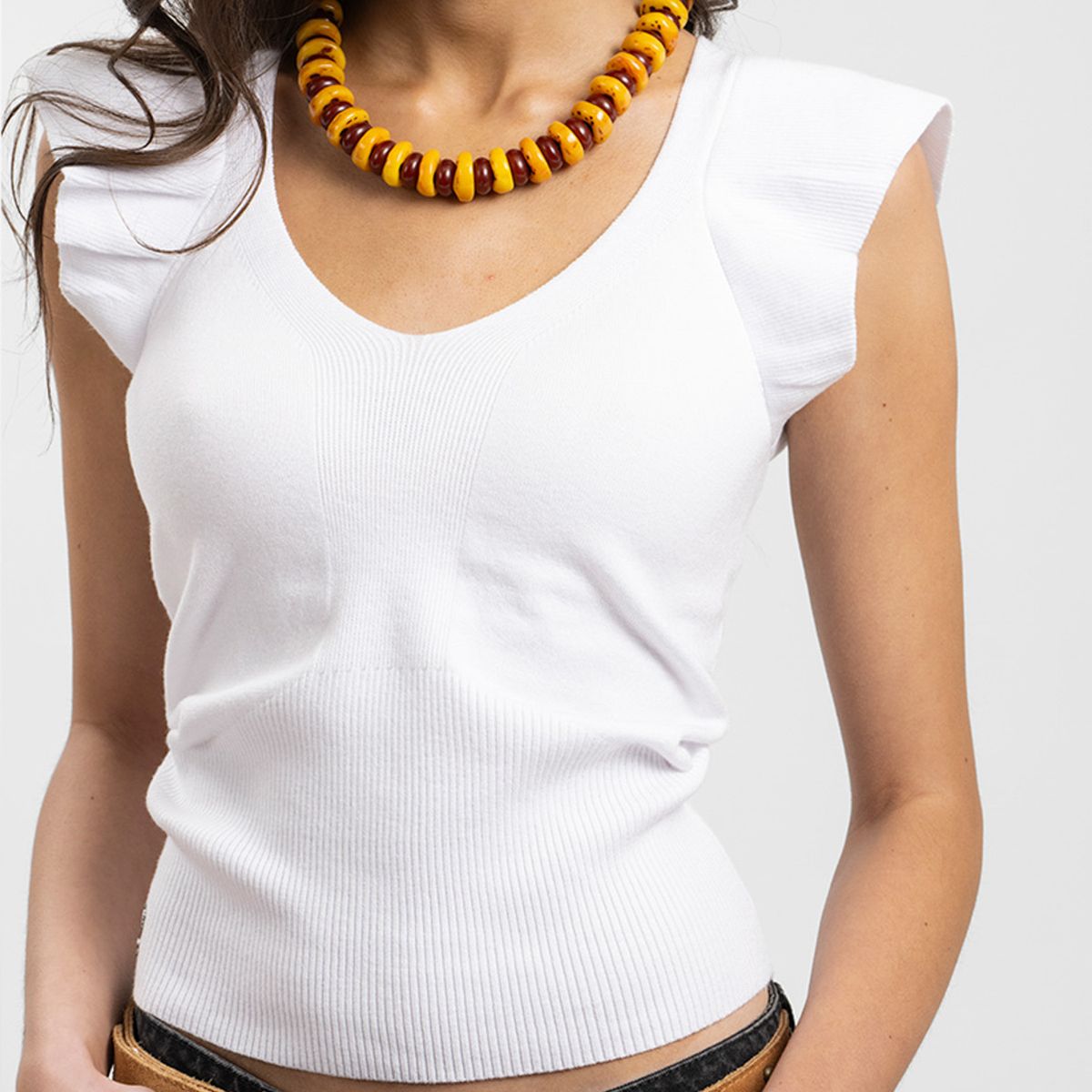 LOLITA POCKET - Polera Manga Corta Mujer Lolita Pocket