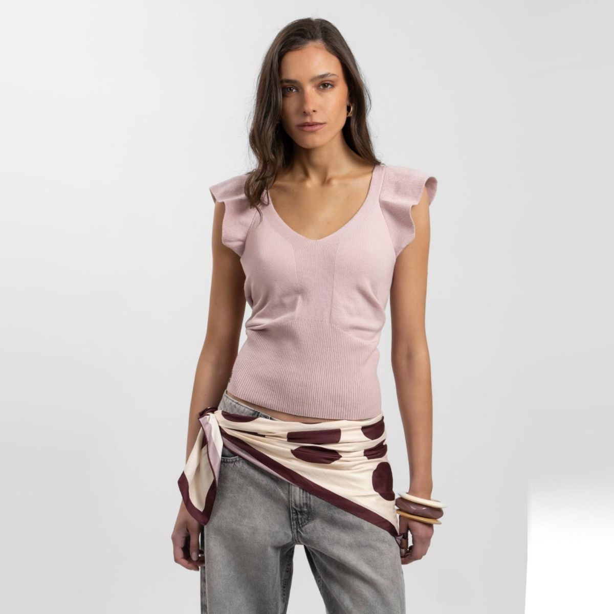 LOLITA POCKET - Polera Manga Corta Mujer Lolita Pocket