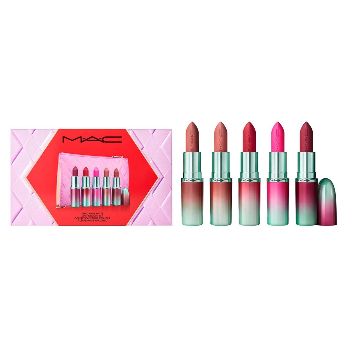 MAC - Set de Maquillaje de Labios MAC Less Is Bore Lip Kit x 5