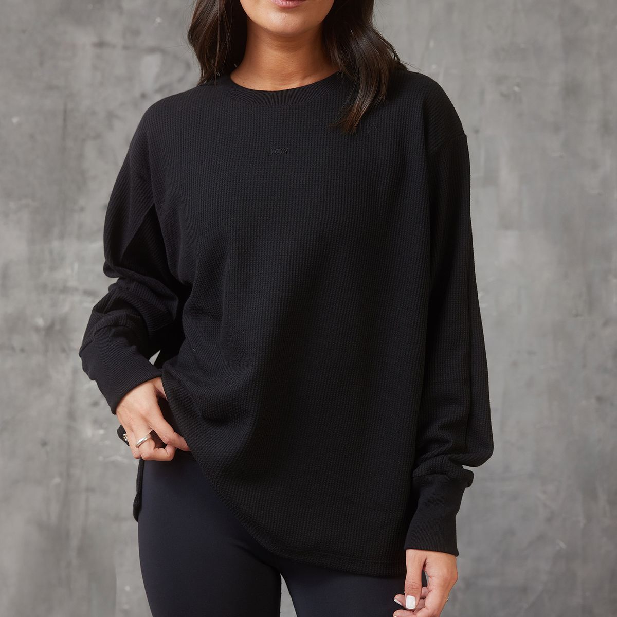 JOYFITTERS - Polerón Manga Larga Algodón Muje Joyfitters