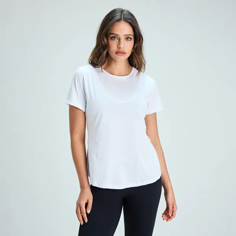 JOYFITTERS - Polera Manga Corta Algodón Mujer Joyfitters