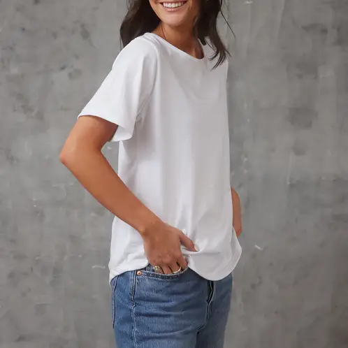 JOYFITTERS - Polera Manga Corta Algodón Mujer