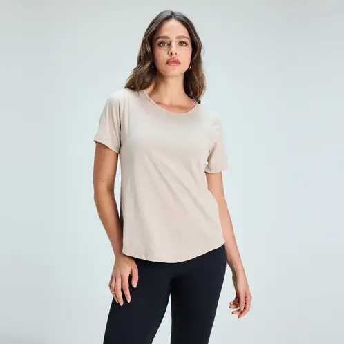 JOYFITTERS - Polera Manga Corta Algodón Mujer