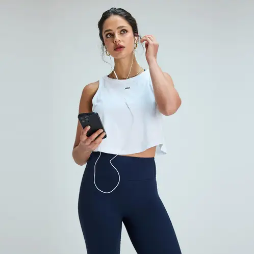 JOYFITTERS - Polera Sin Manga Algodón Mujer