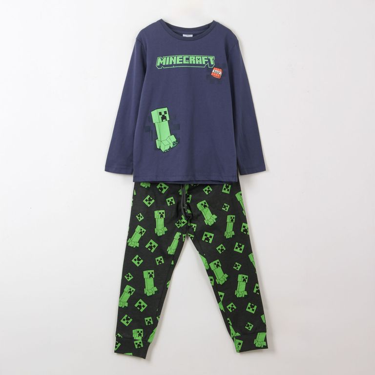 MINECRAFT Pijama Niño Algodón 2 Piezas