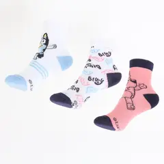 BLUEY - Pack 3 Calcetines Niña