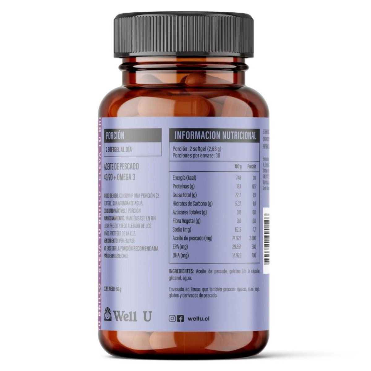 WELL U - Omega3 Aceite De Pescado