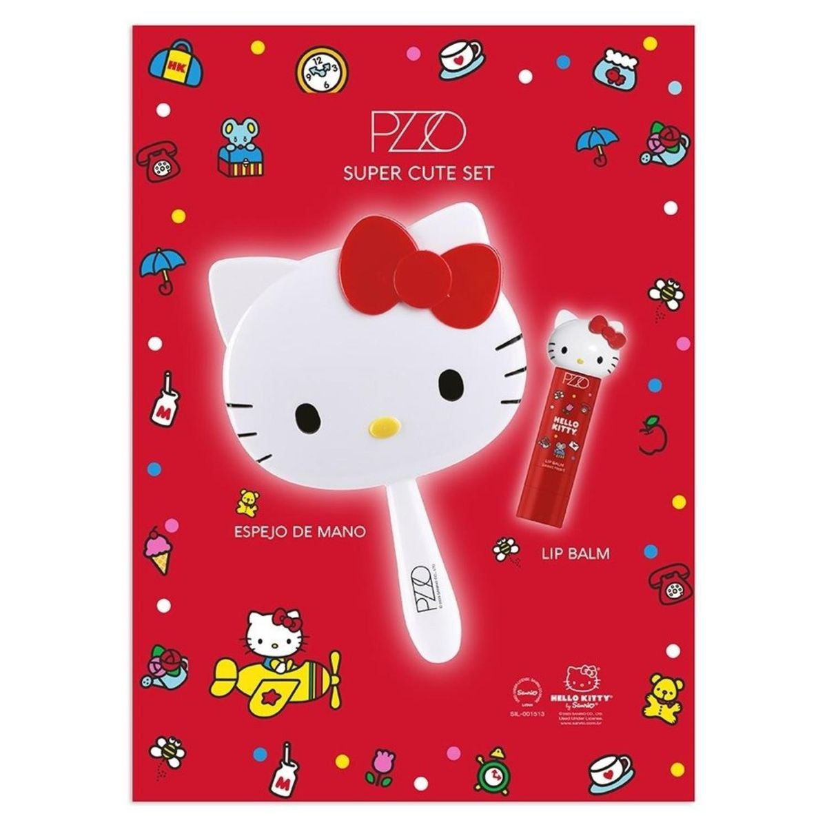 PETRIZZIO - Set Lip Balm + Espejo Hello Kitty Petrizzio