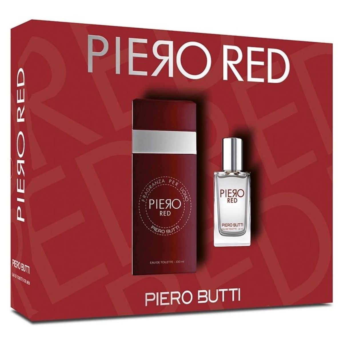 PIERO BUTTI - Set Perfume Hombre Piero Red EDP 100Ml + 30 Ml Piero Butti
