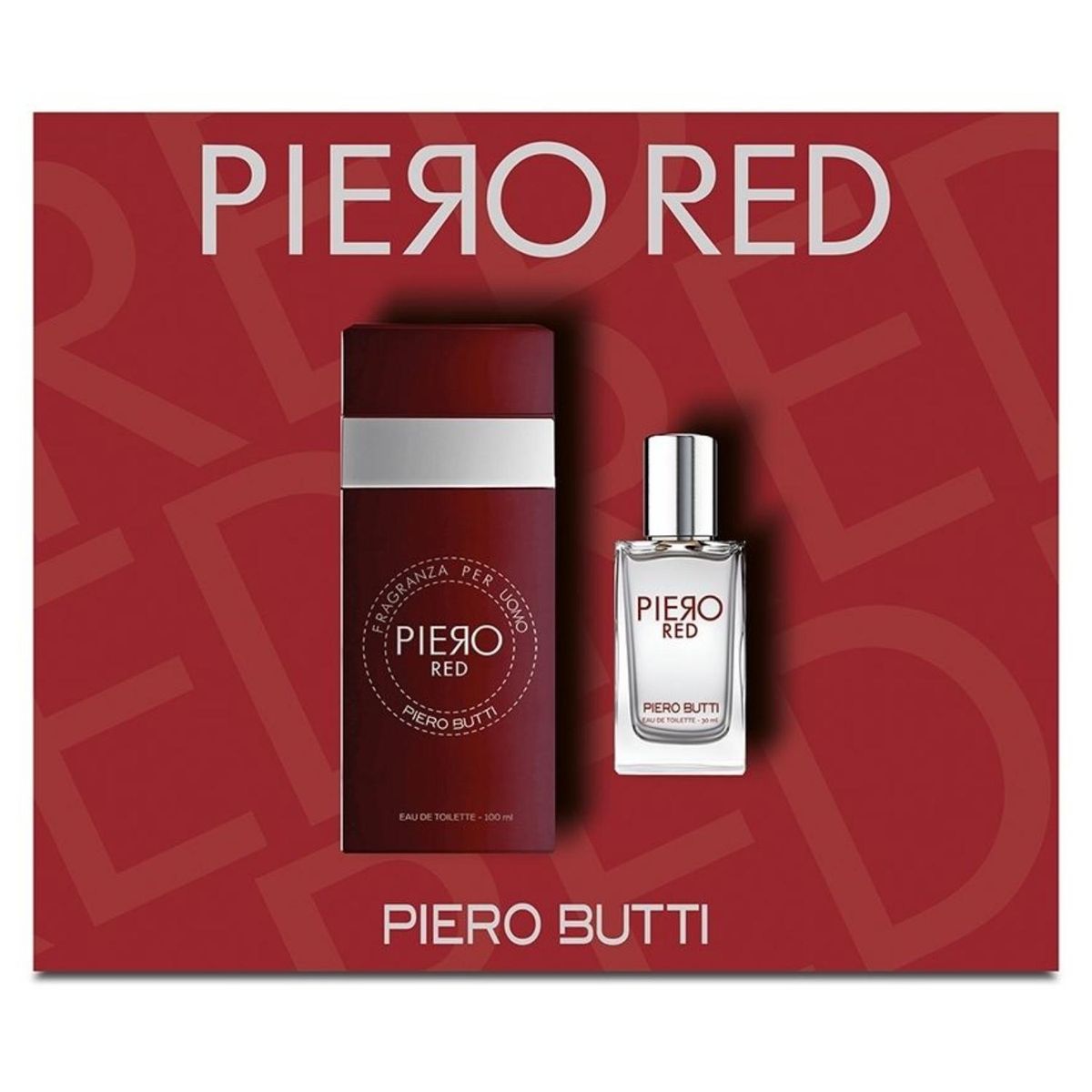 PIERO BUTTI - Set Perfume Hombre Piero Red EDP 100Ml + 30 Ml Piero Butti