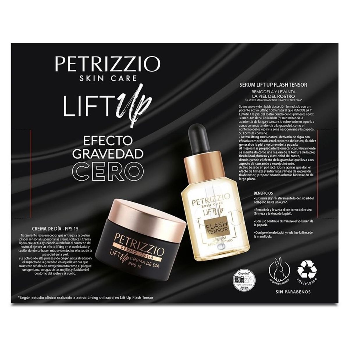 PETRIZZIO - Estuche Crema De Día + Serum Lift Up Antiedad 50 Gr 28 Ml Petrizzio