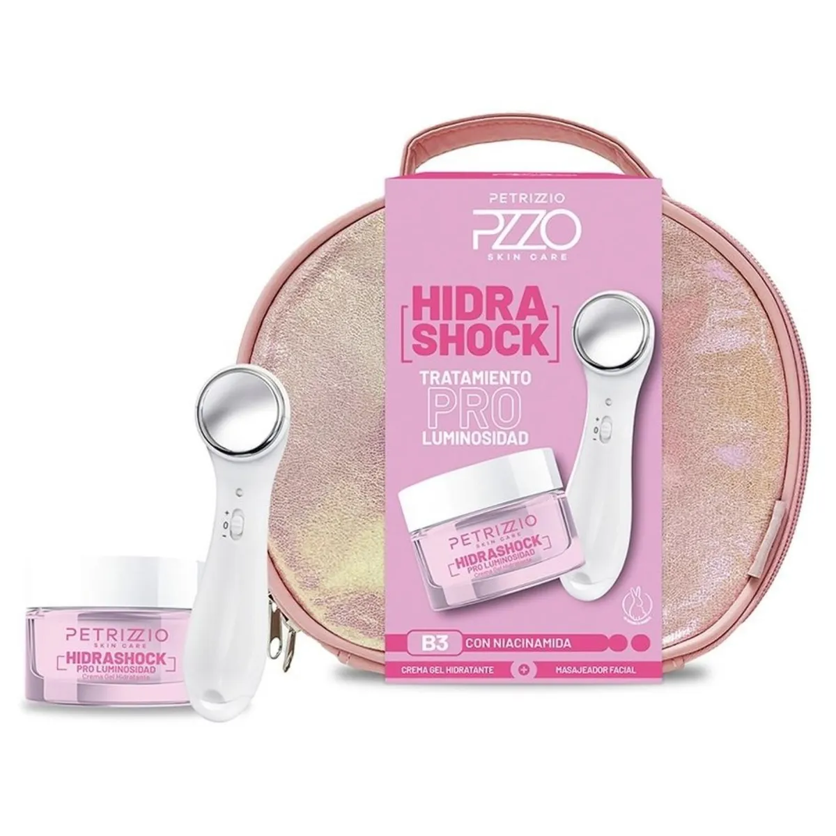 PETRIZZIO - Set Crema Gel Hidratante + Masajeador Facial Petrizzio