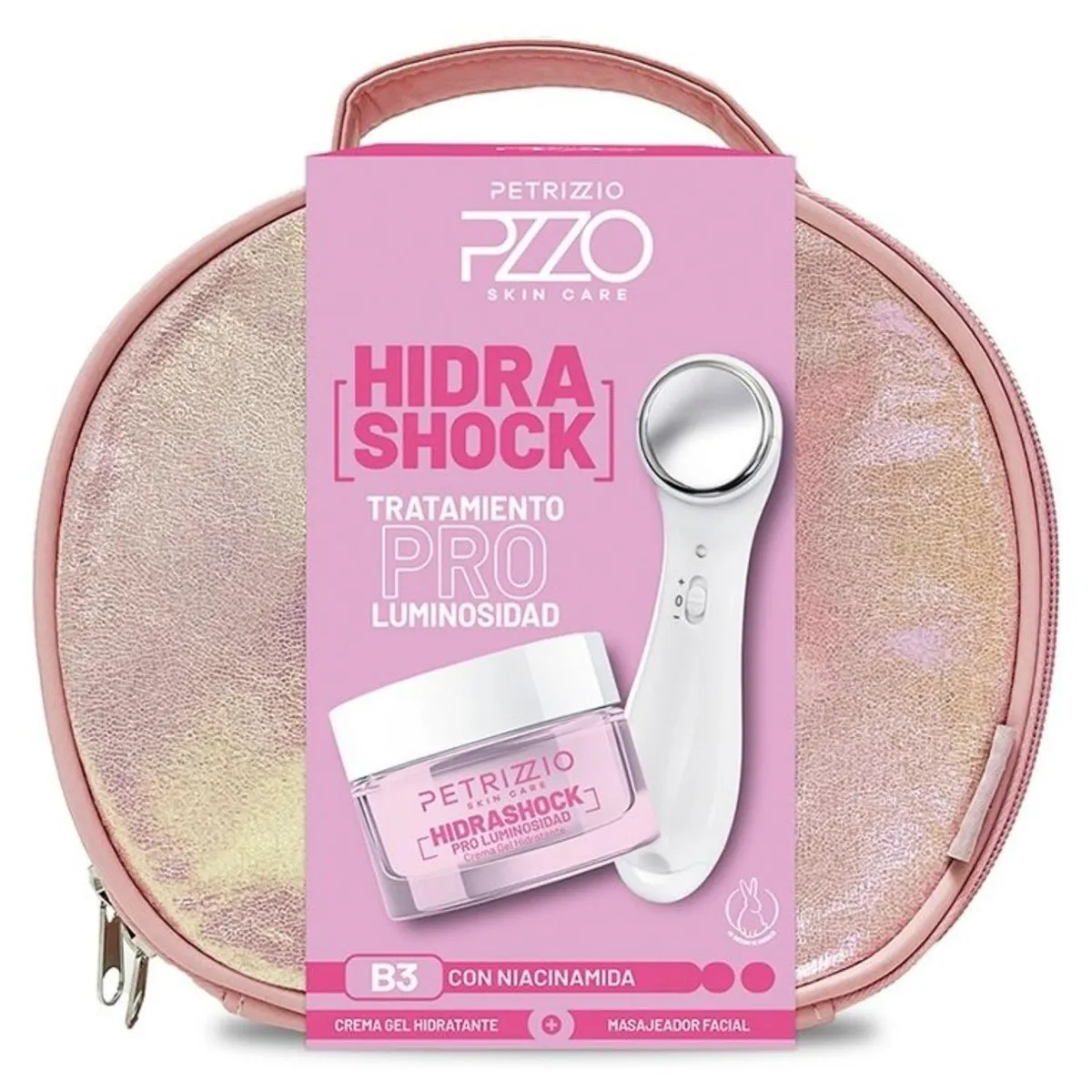PETRIZZIO - Set Crema Gel Hidratante + Masajeador Facial Petrizzio