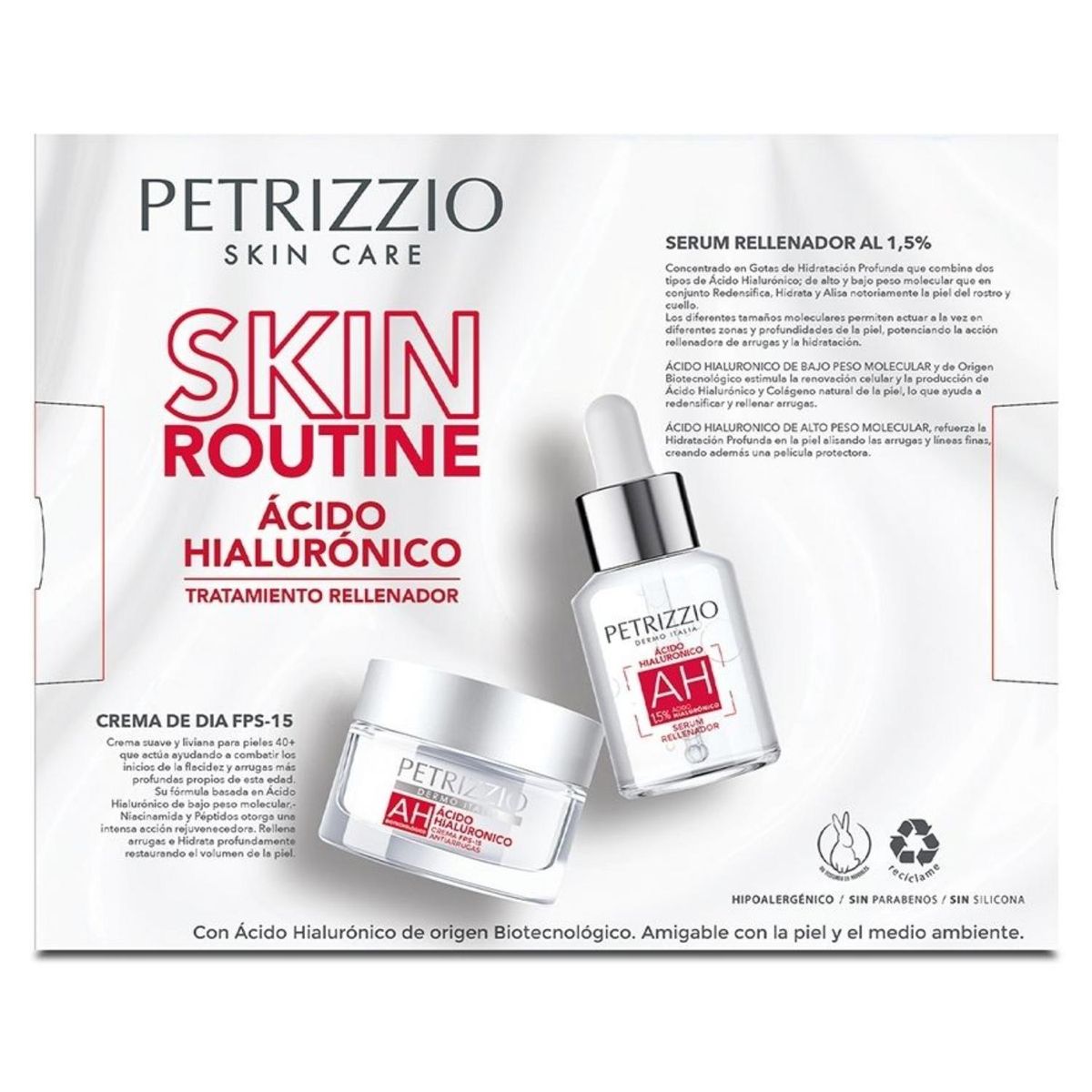 PETRIZZIO - Estuche Crema + Serum Acido Hialuronico Petrizzio