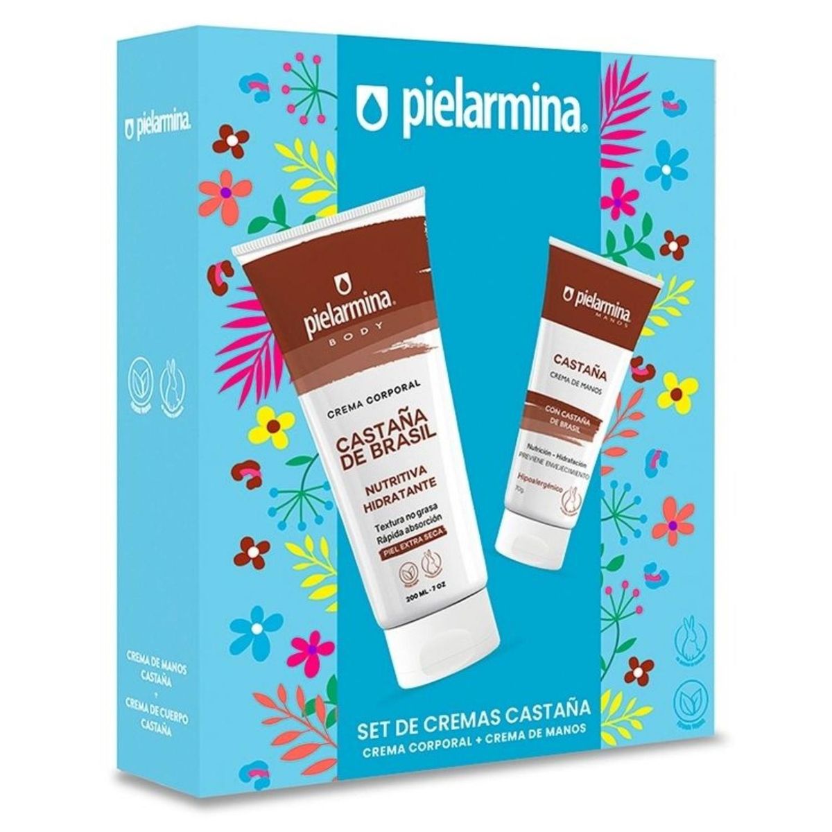 PIELARMINA - Set Cremas Castaño Manos + Cuerpo Pielarmina