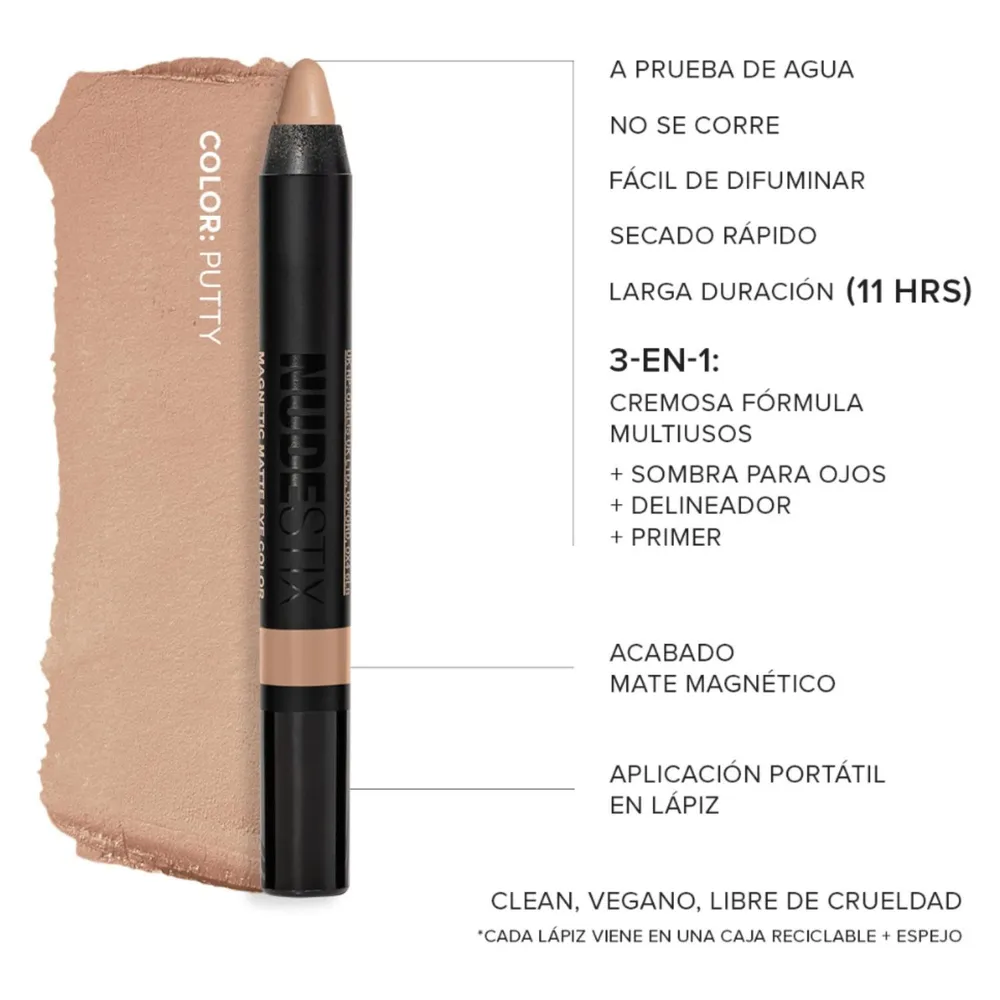 Nudestix Magnetic Matte Eye Color Putty, foto 4
