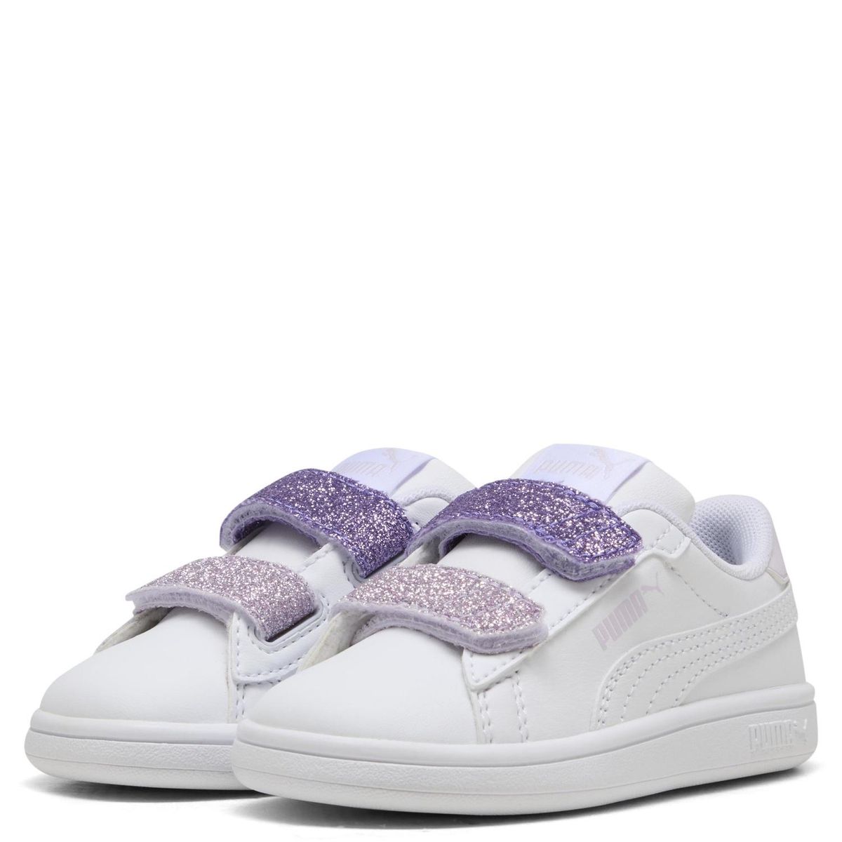 PUMA - Zapatilla Urbana Puma Smash 3.0 L Glitter Velcro V Niña Blanco (21 A 27) Puma