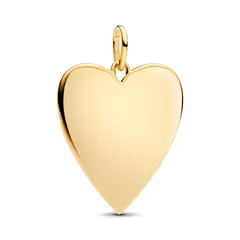 PANDORA - Colgante Placa Grabable Grande en Forma de Corazón