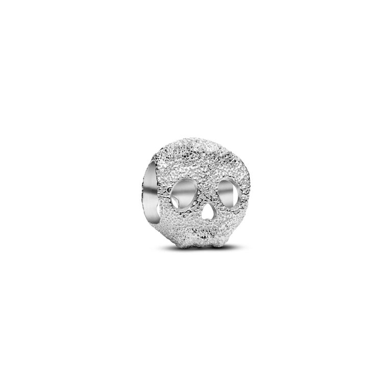 Mini Charm Calavera Con Textura Mujer