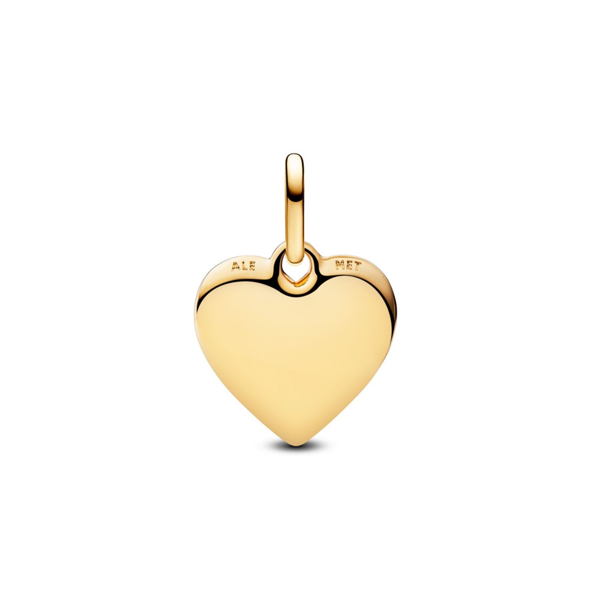 PANDORA - Medallón De Corazón Grabable Bañado En Oro De 14K Mujer Pandora