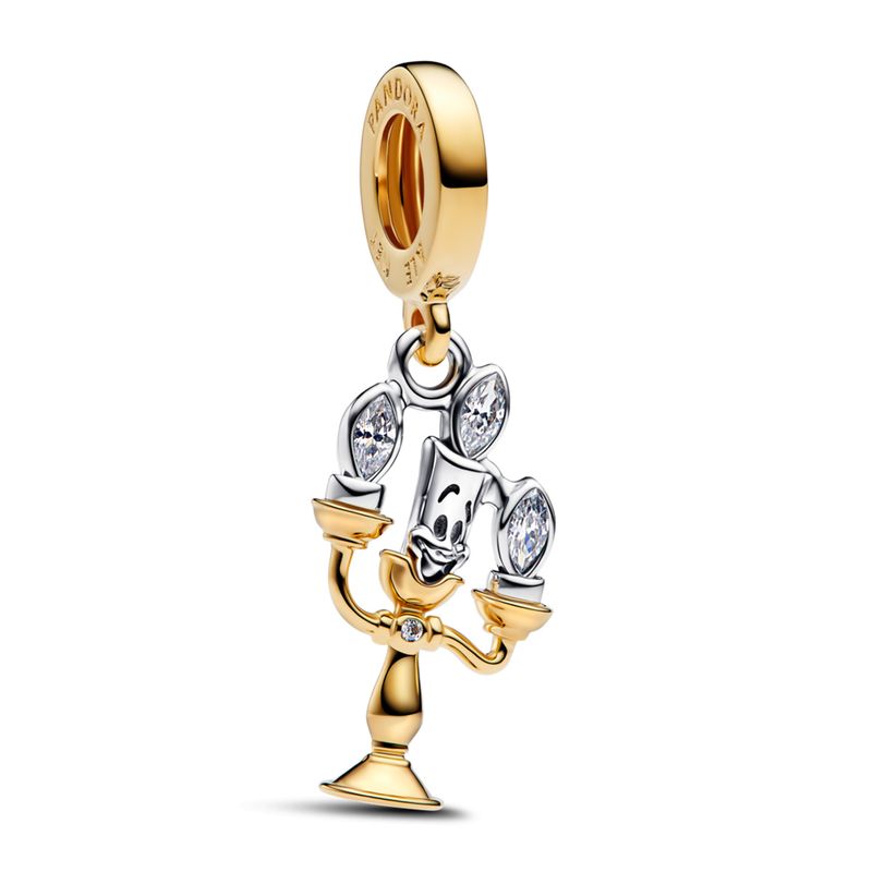 PANDORA - Charm Colgante Lumiere De La Bella Y La Bestia De Disney Mujer Pandora