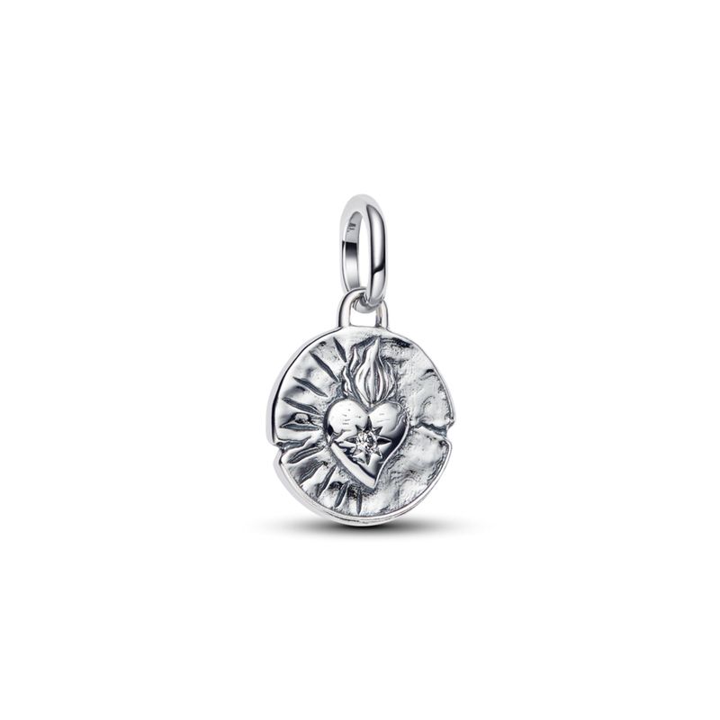 PANDORA - Charm Medallón Con Corazón Mujer Pandora