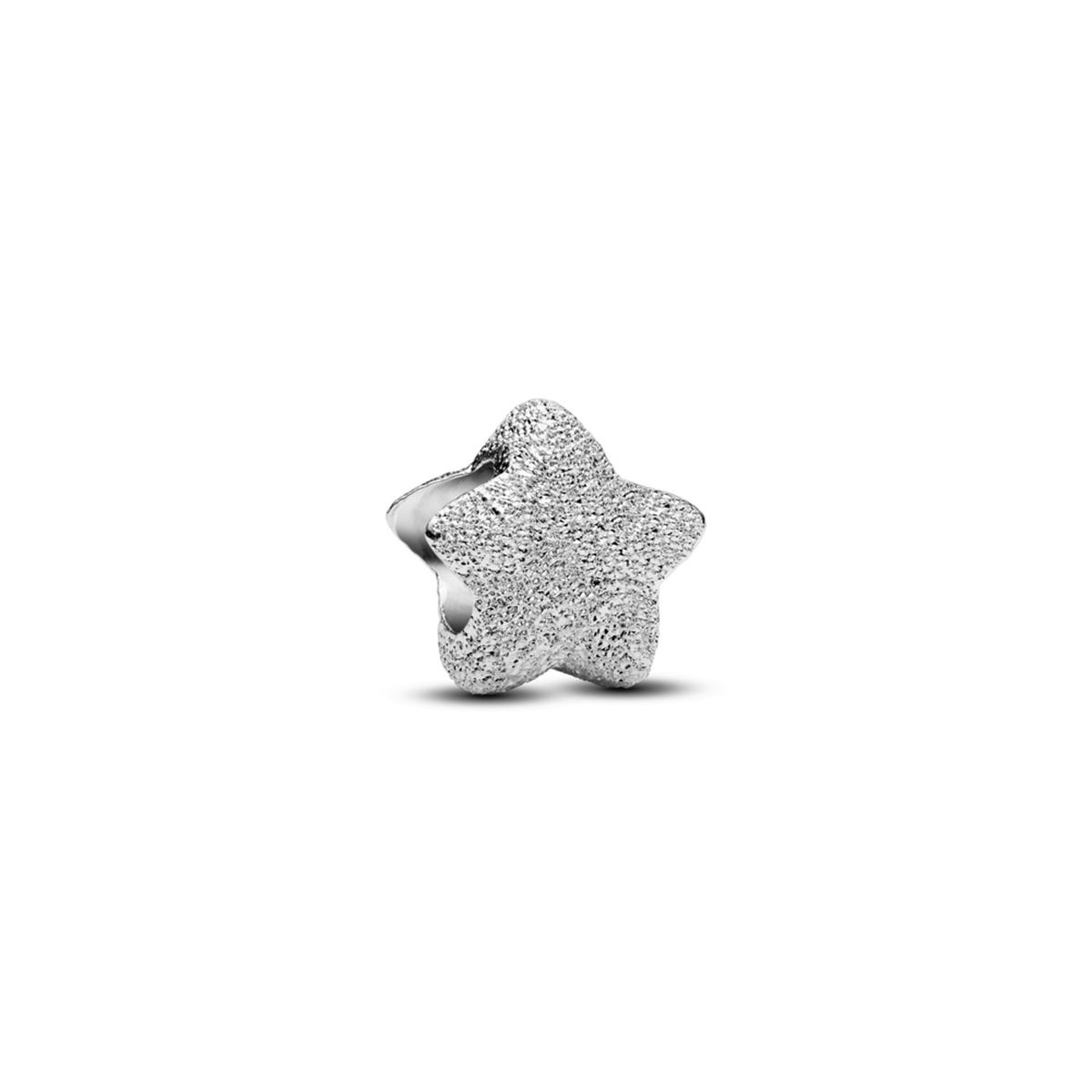 PANDORA - Mini Charm Estrella Con Textura Plateado Mujer Pandora