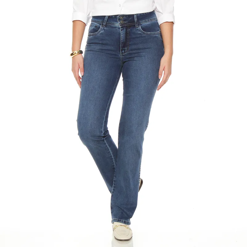 WADOS - Jeans Tiro Alto Algodón Mujer Wados