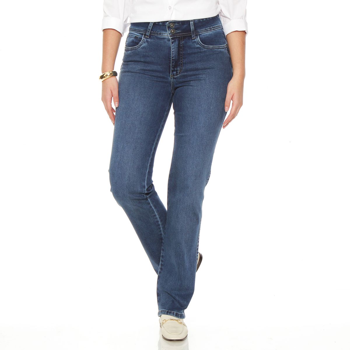 WADOS - Jeans Slim Fit Tiro Alto Mujer Wados
