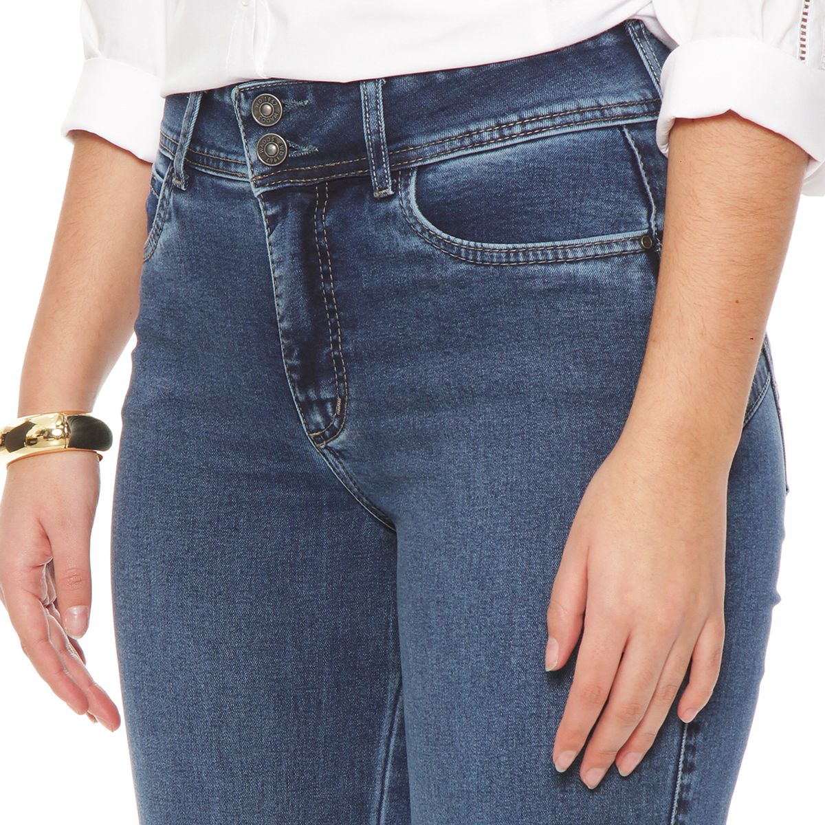 WADOS - Jeans Slim Fit Tiro Alto Mujer Wados