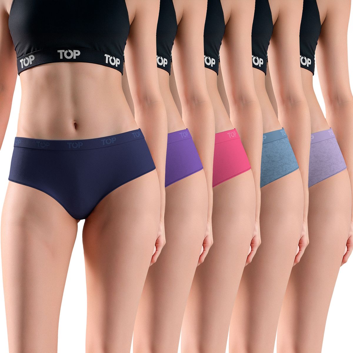 TOP - Pack Pantaletas Mujer Algodón Top