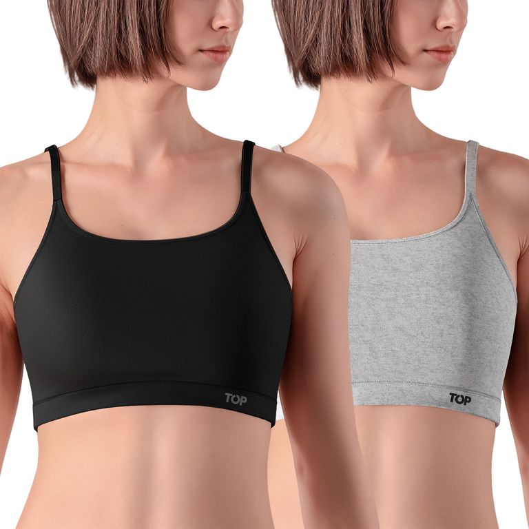 Pack de 2 Peto Deportivo Algodón Mujer