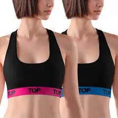 TOP - Pack De 2 Peto Algodón Mujer