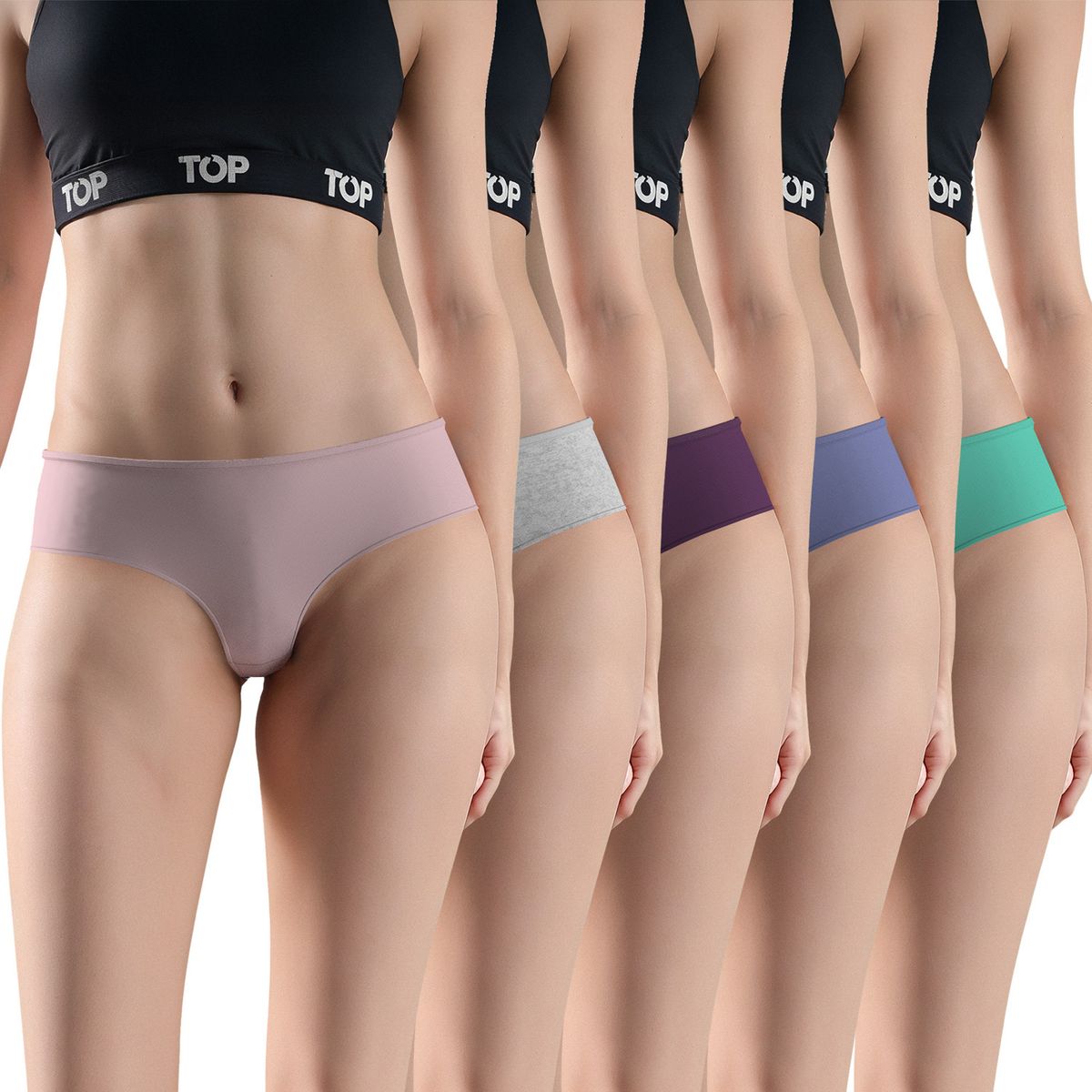 TOP - Pack de 5 Culotte Algodón Mujer Top