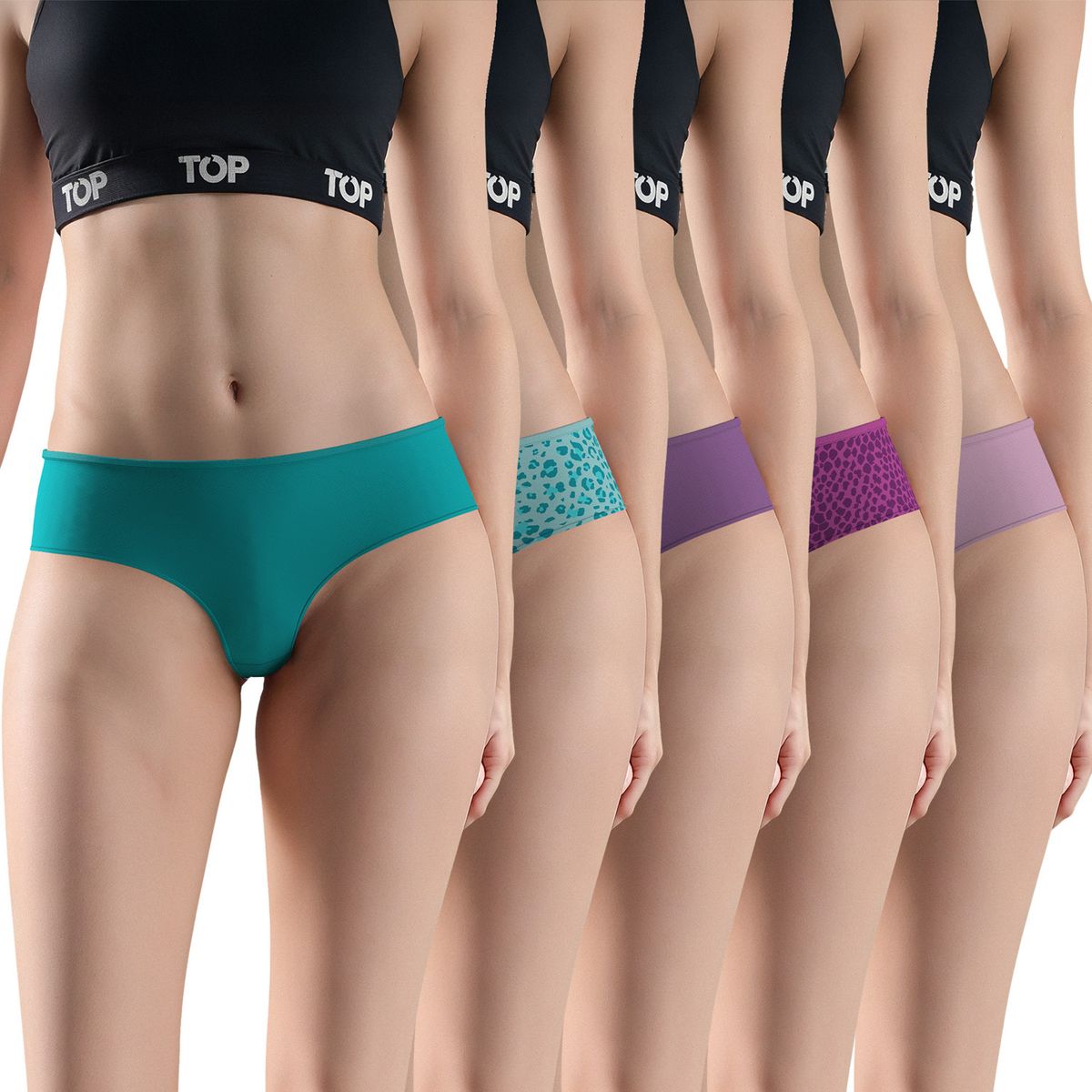 TOP - Pack De 5 Culotte Algodón Mujer Top