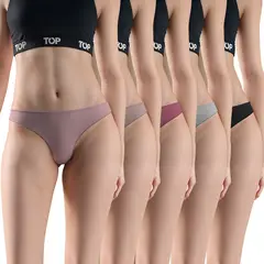 TOP - Pack de 5 Colaless Corte Laser Mujer