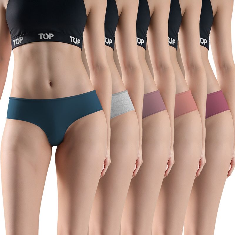 TOP - Pack de 3 Culotte Algodón Mujer Top